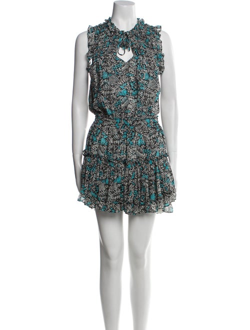 MISA Los Angeles Floral Print Mini Dress
