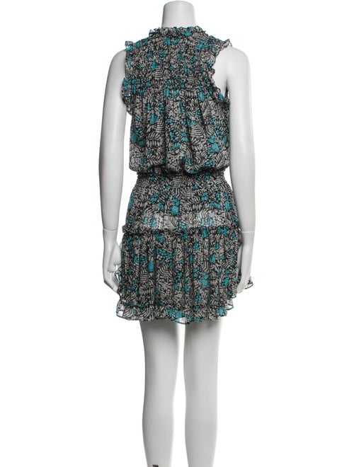 MISA Los Angeles Floral Print Mini Dress