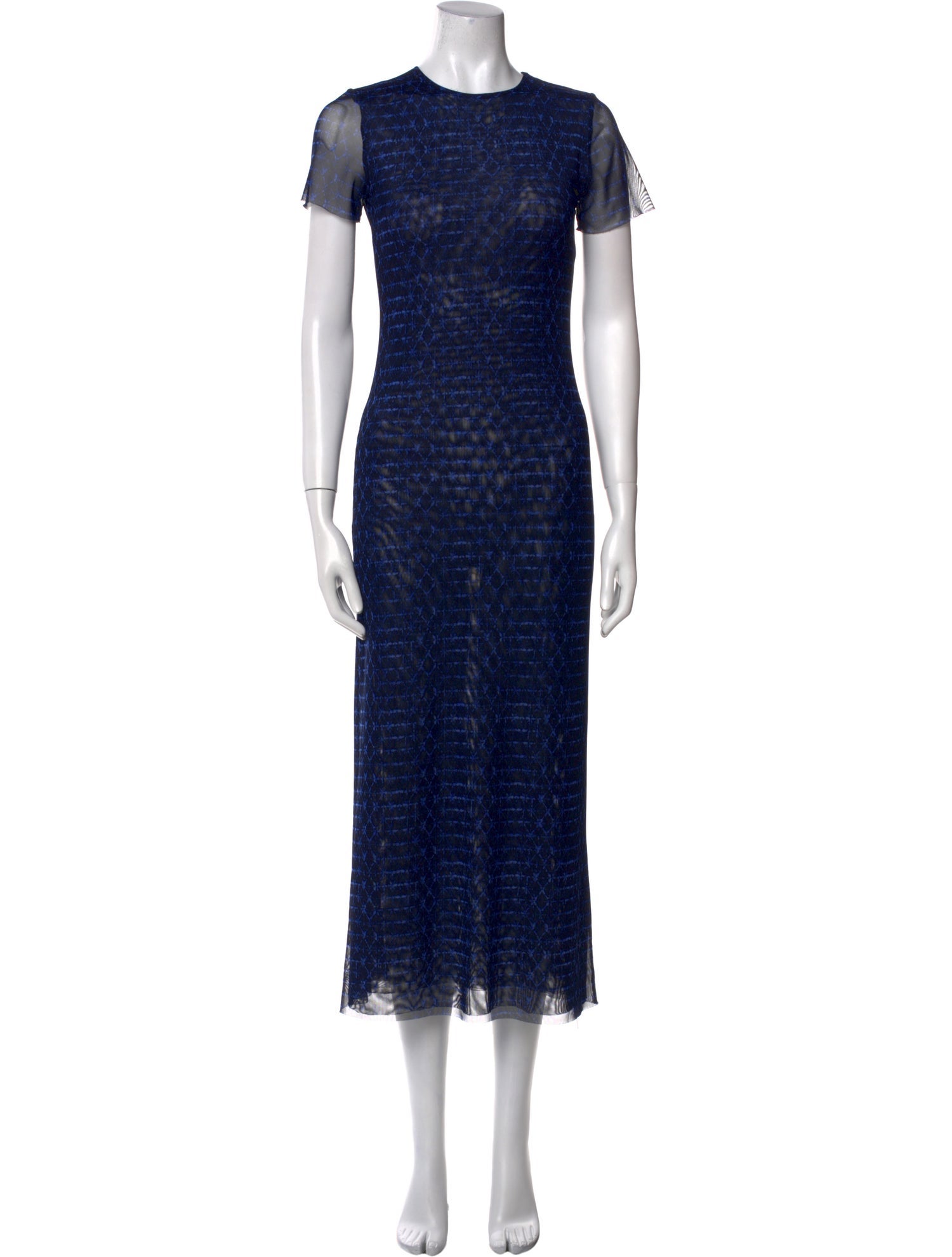 MISA Los Angeles Printed Midi Length Dress