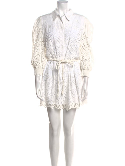 MISA Los Angeles Lace Pattern Romper