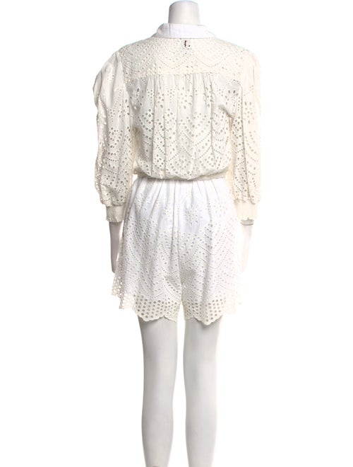 MISA Los Angeles Lace Pattern Romper