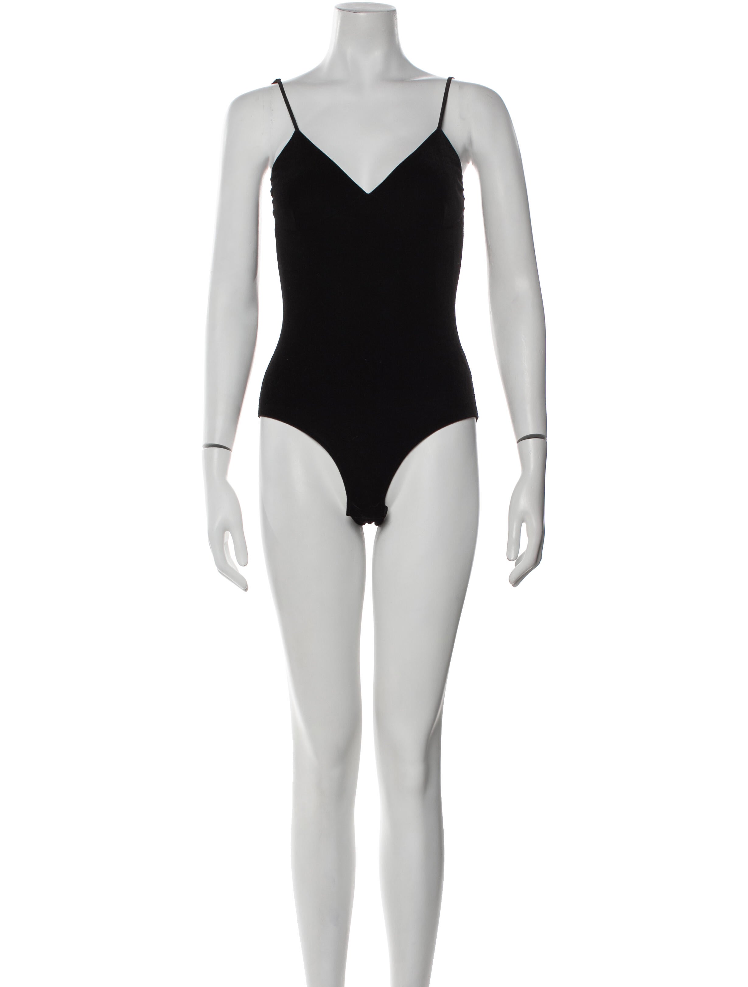 MISA Los Angeles Velvet V-Neck Bodysuit