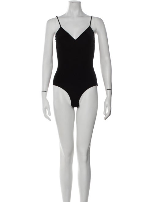 MISA Los Angeles Velvet V-Neck Bodysuit