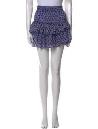 MISA Los Angeles Printed Mini Skirt