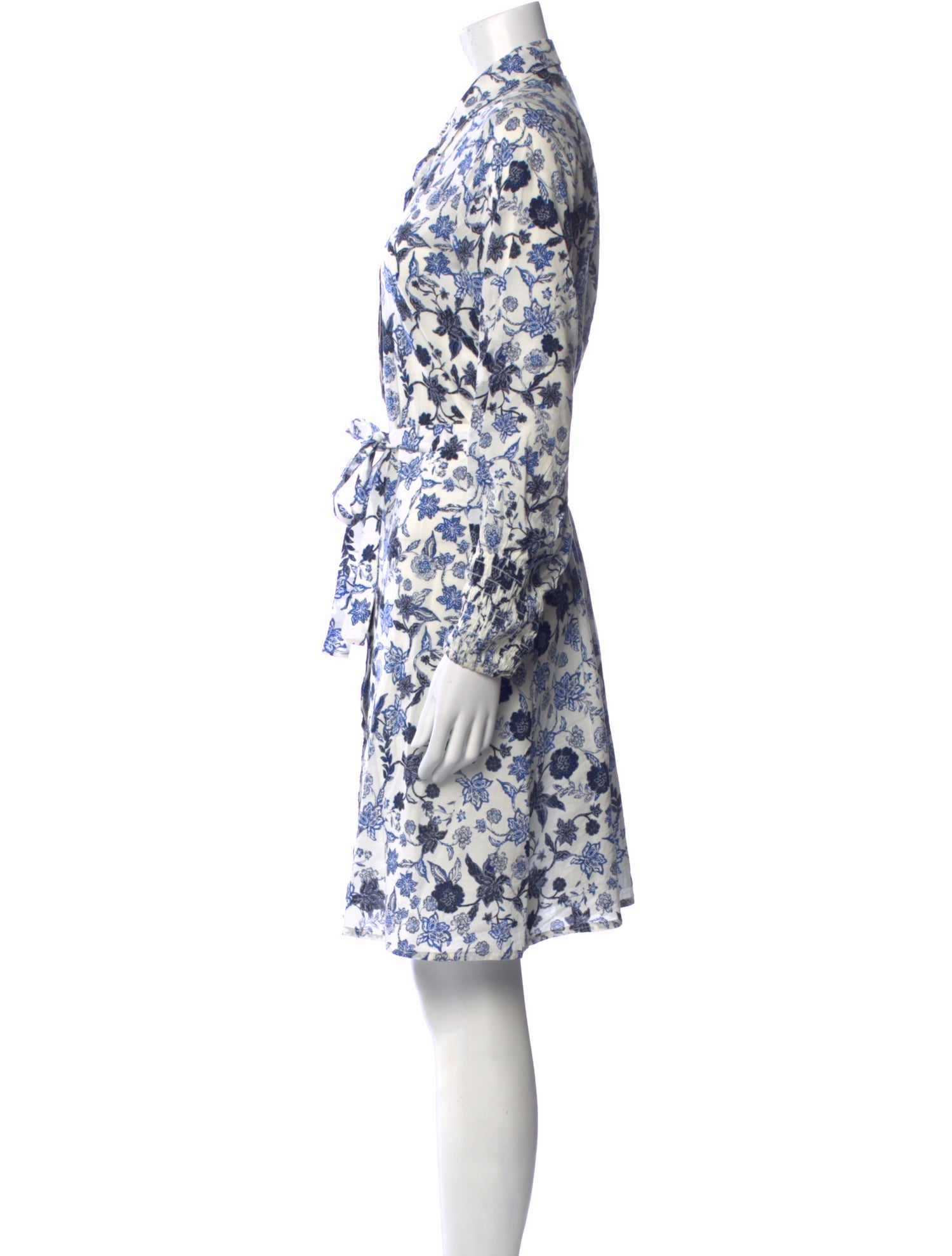 MISA Los Angeles Floral Print Knee-Length Dress