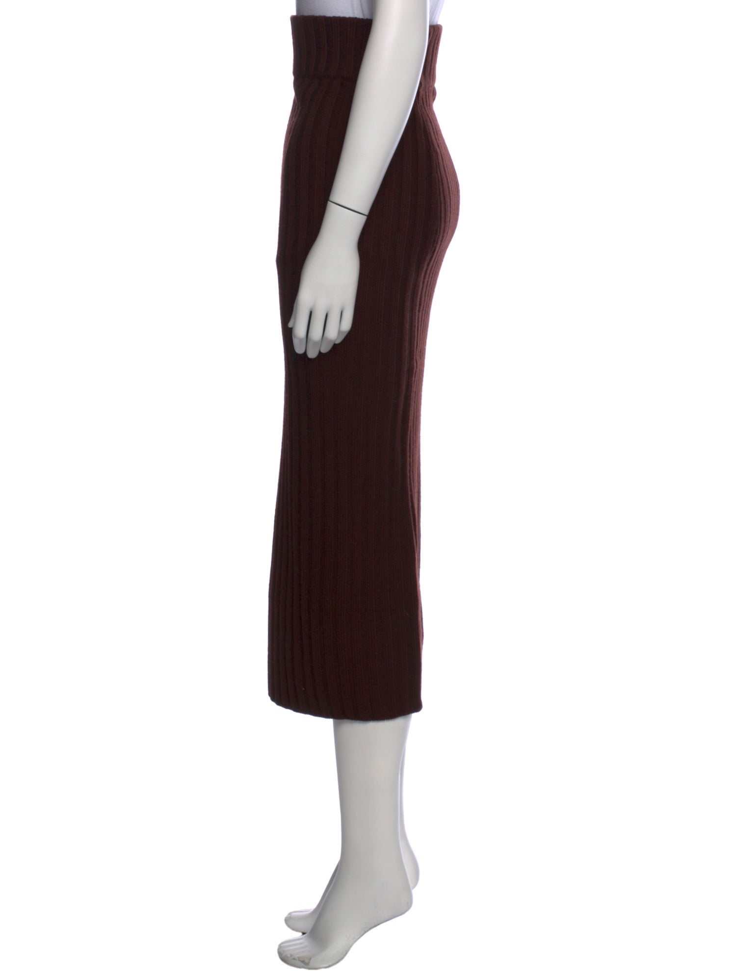 MISA Los Angeles Wool Midi Length Skirt