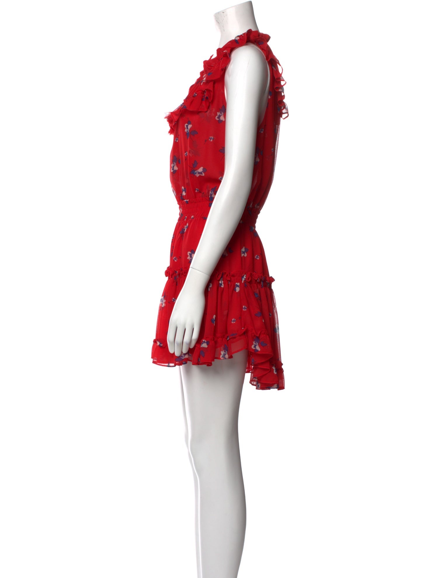 MISA Los Angeles Floral Print Mini Dress