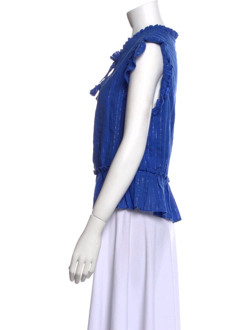 MISA Los Angeles V-Neck Short Sleeve Blouse