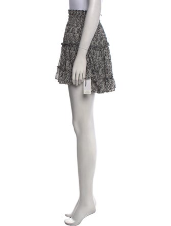 MISA Los Angeles Printed Mini Skirt
