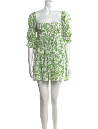 MISA Los Angeles Floral Print Mini Dress
