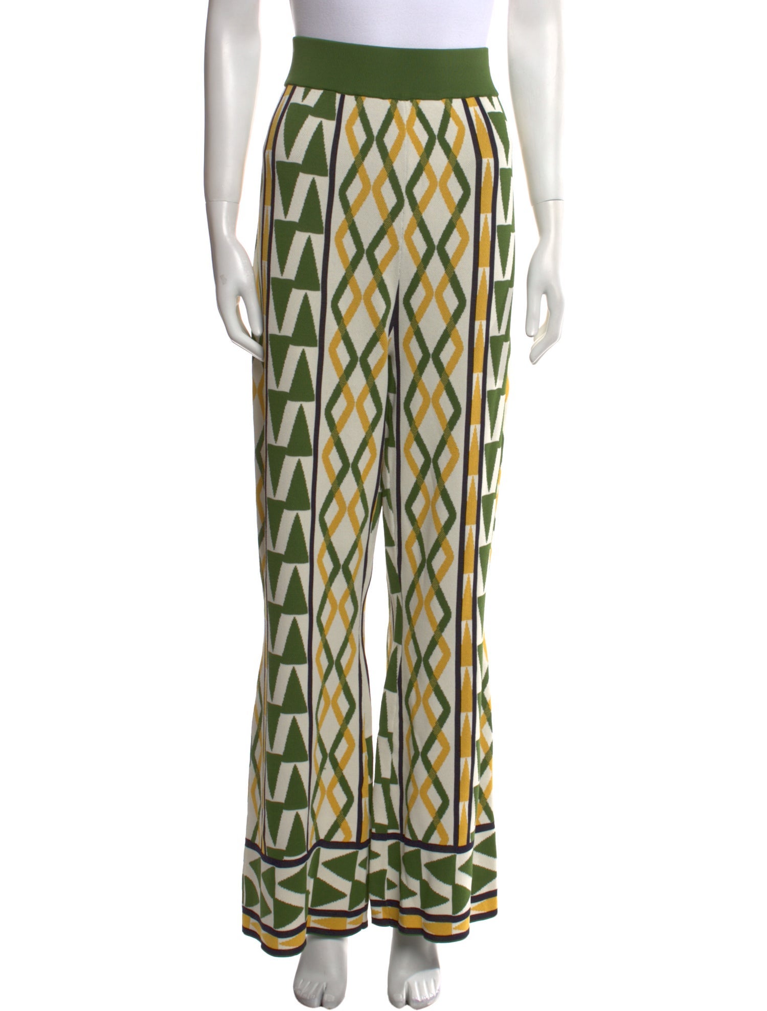 MISA Los Angeles Printed Wide Leg Pants