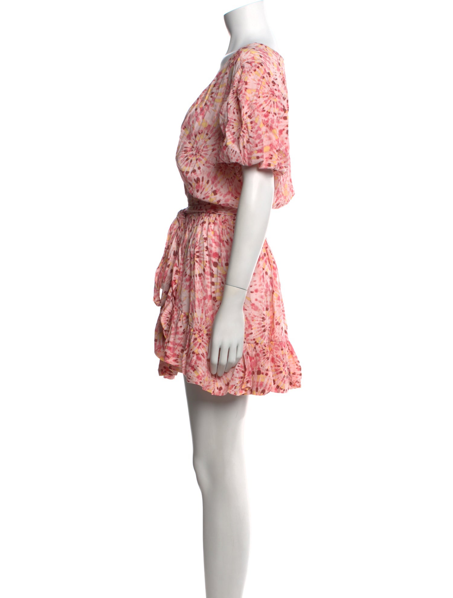 MISA Los Angeles Tie-Dye Print Mini Dress