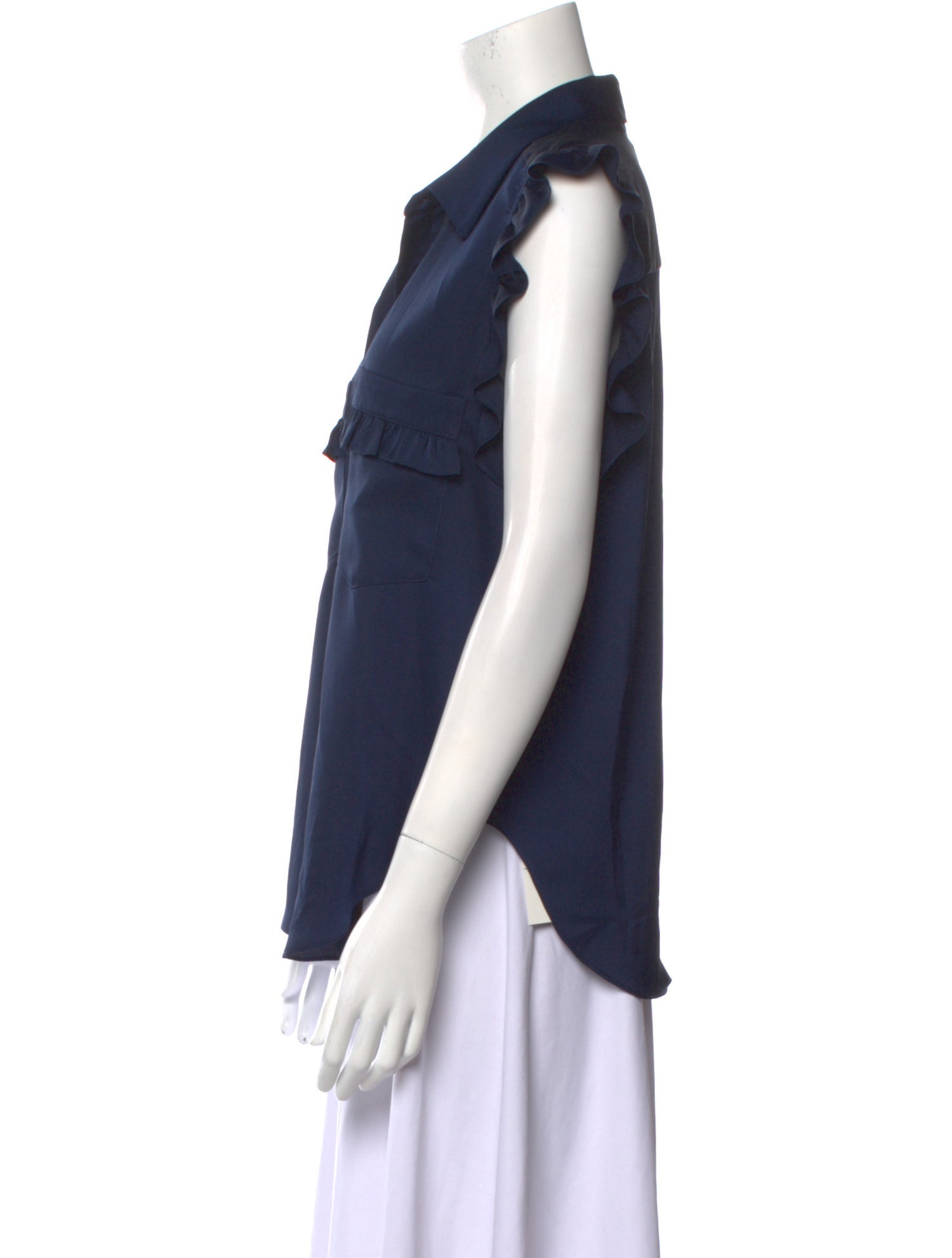 MISA Los Angeles Sleeveless Button-Up Top