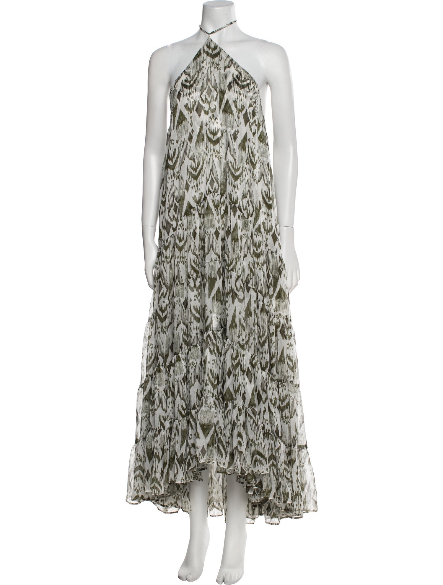 MISA Los Angeles Printed Long Dress