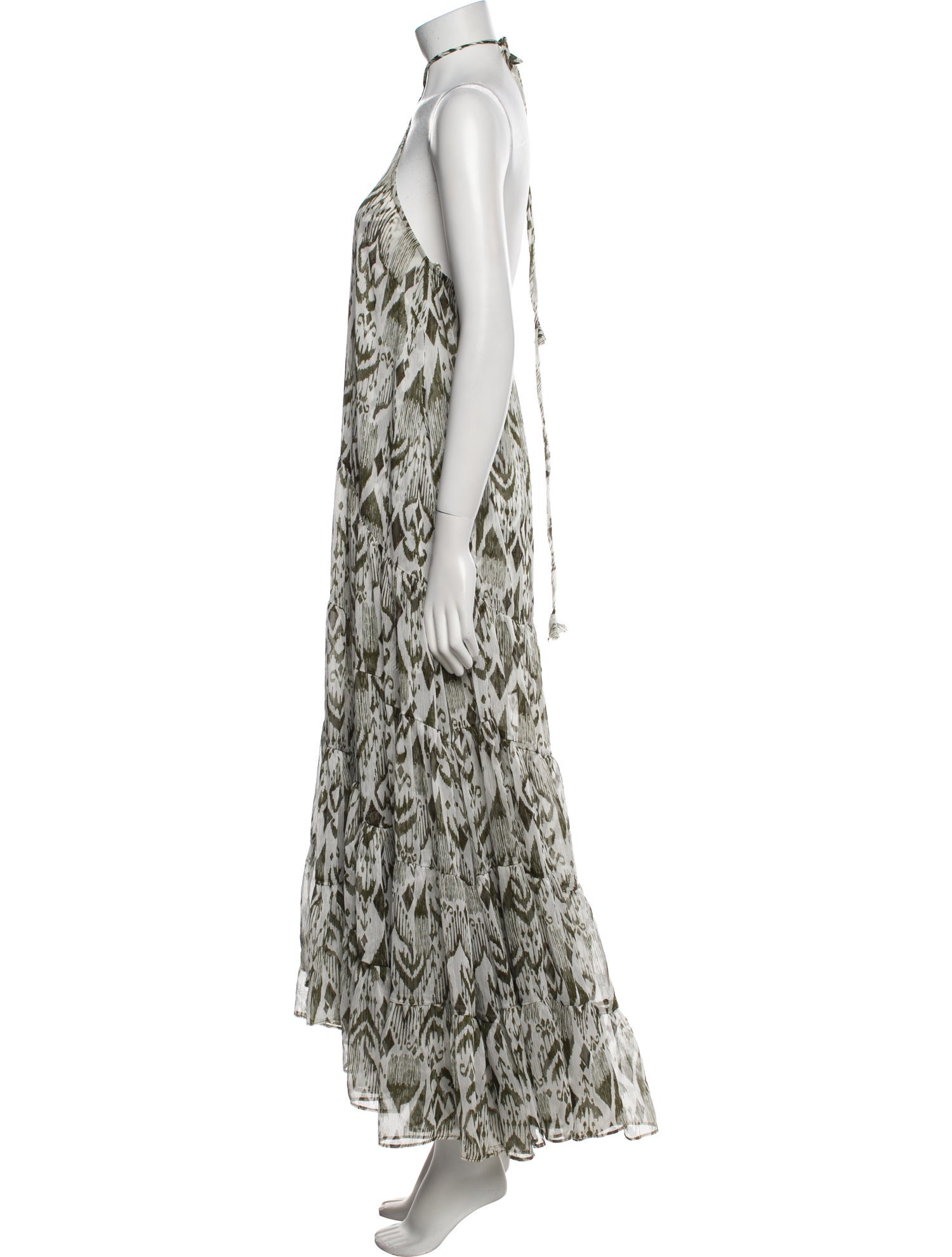 MISA Los Angeles Printed Long Dress