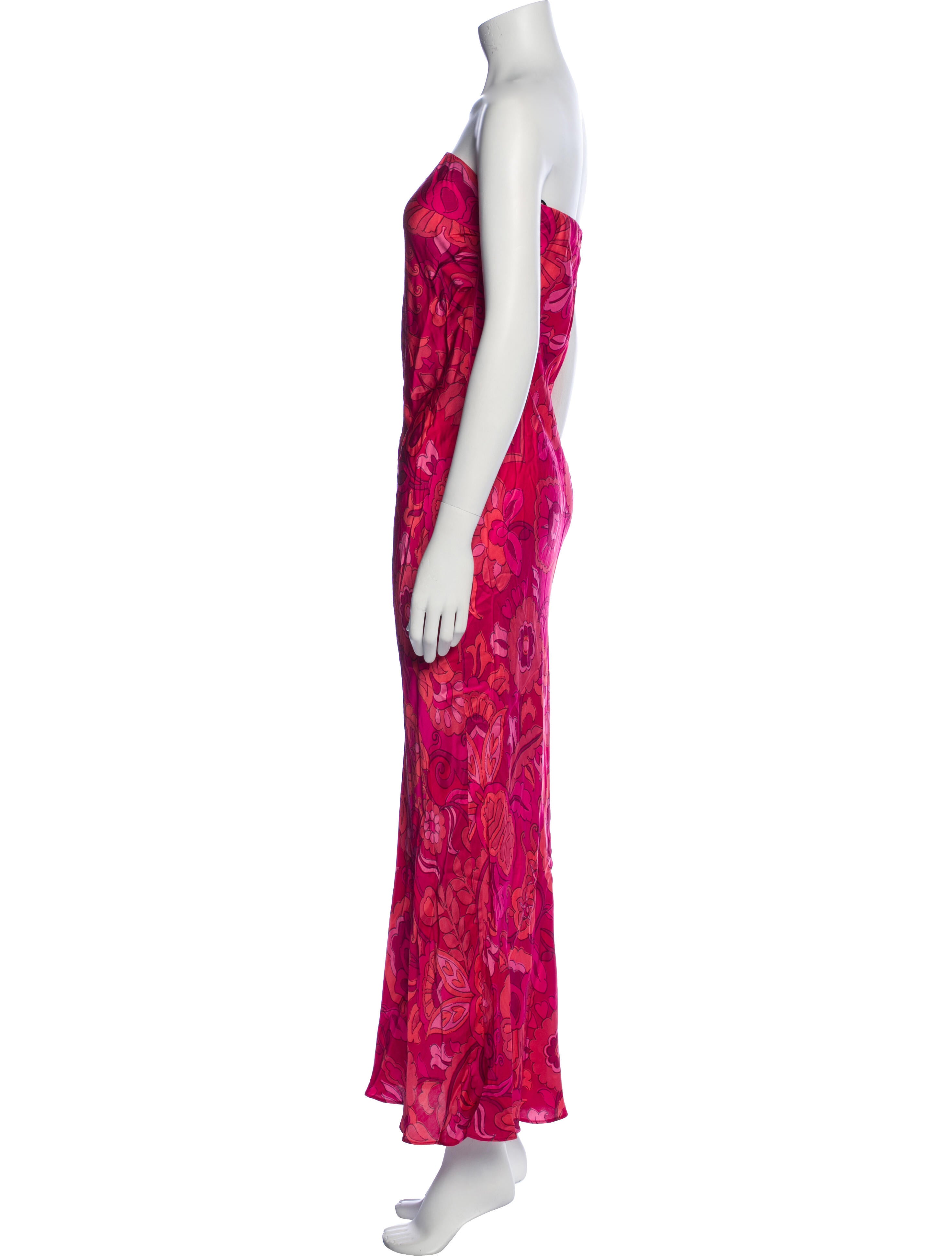 MISA Los Angeles Paisley Print Long Dress
