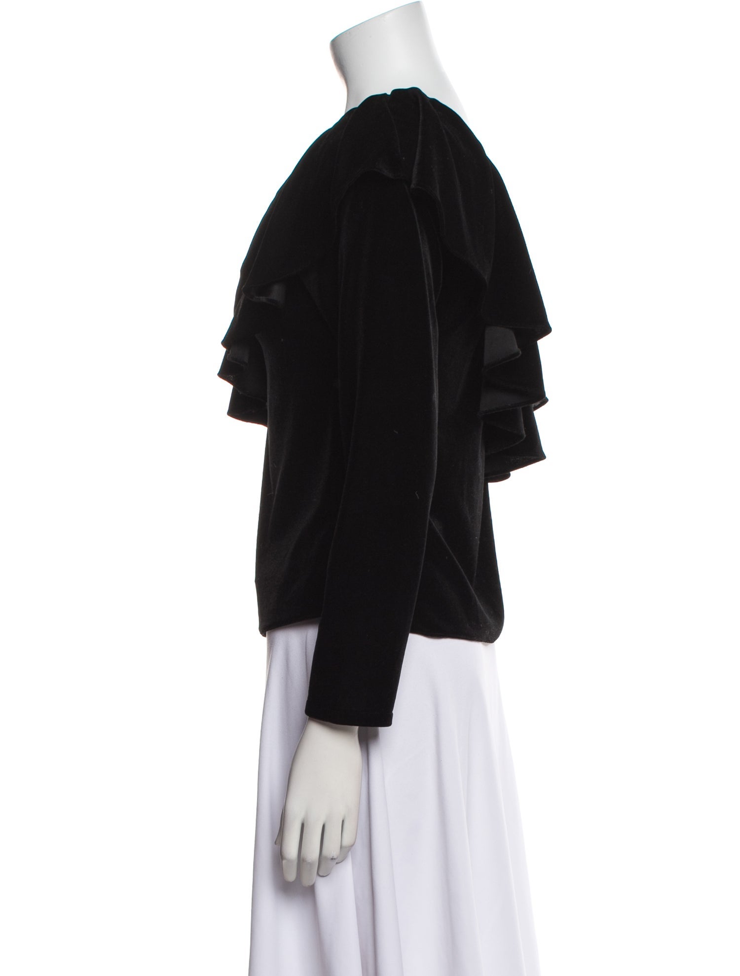 MISA Los Angeles One-Shoulder Long Sleeve Top