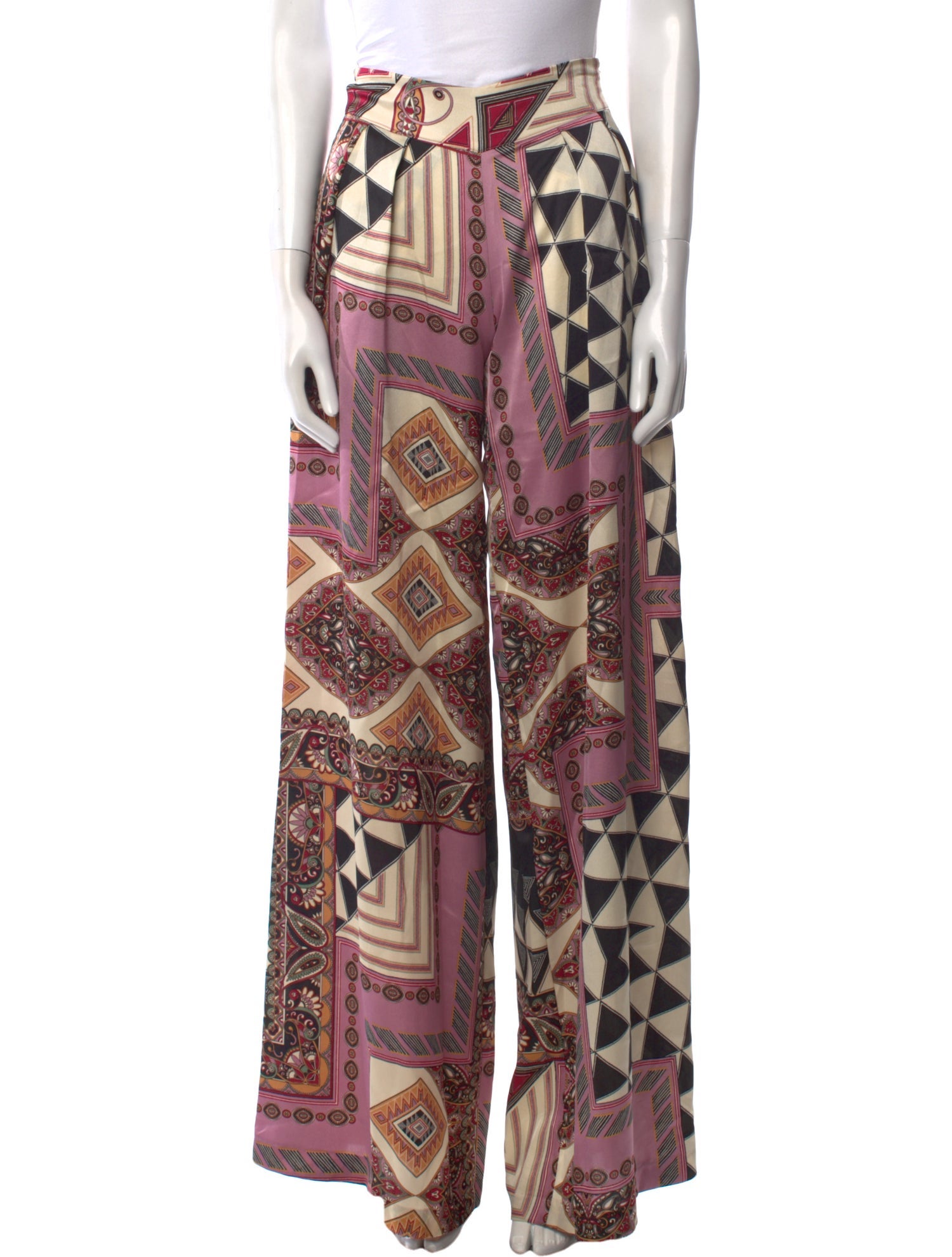 MISA Los Angeles Printed Wide Leg Pants w/ Tags