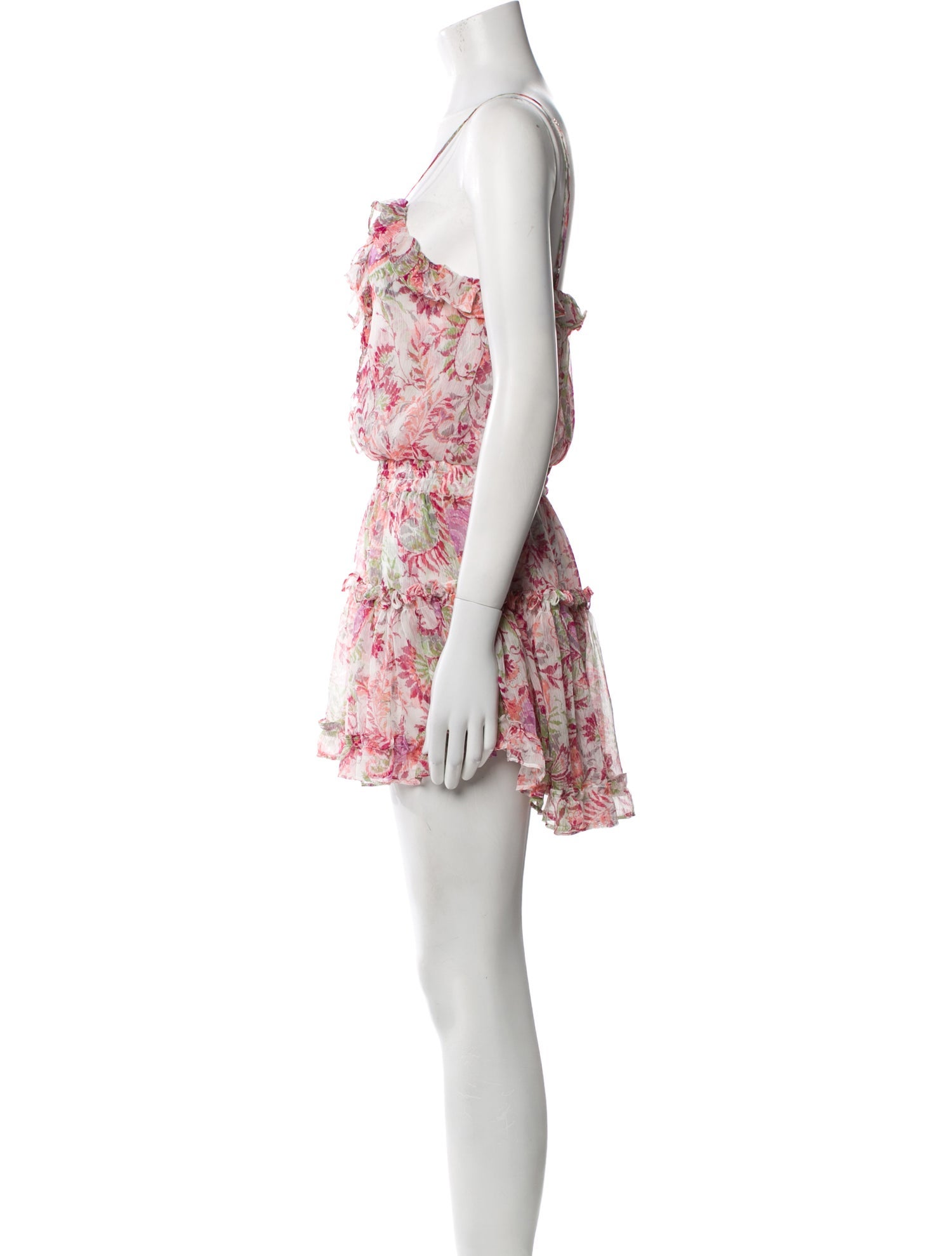 MISA Los Angeles Floral Print Mini Dress