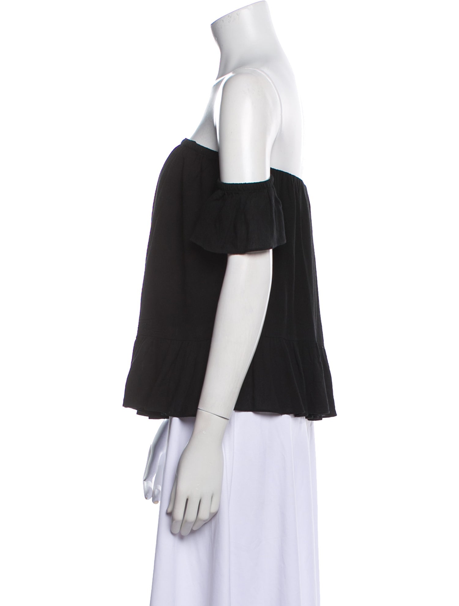 MISA Los Angeles Off-The-Shoulder Short Sleeve Blouse