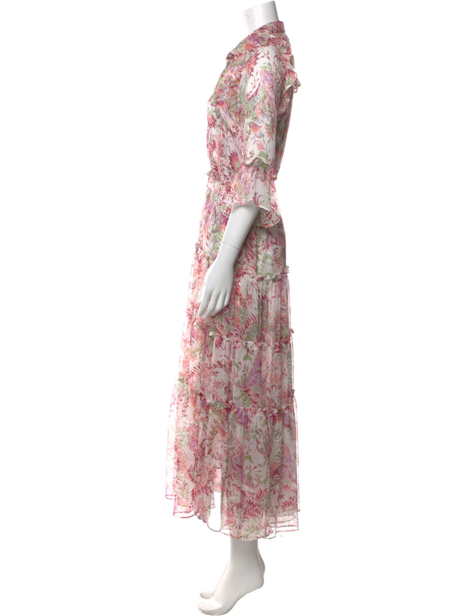 MISA Los Angeles Floral Print Long Dress