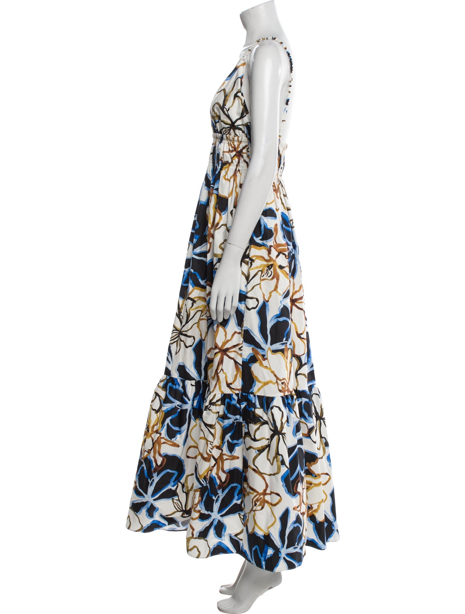 MISA Los Angeles Floral Print Long Dress