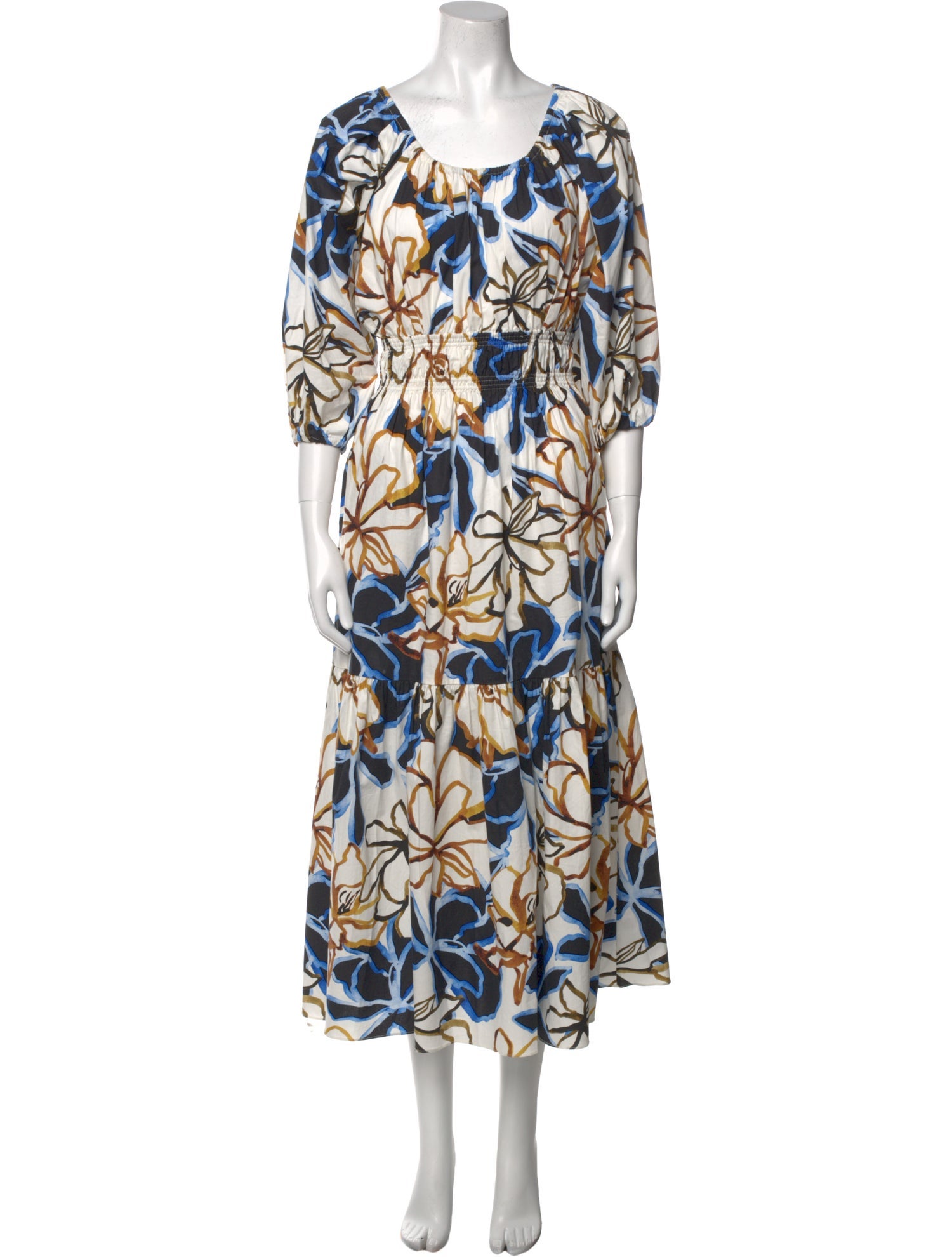 MISA Los Angeles Printed Long Dress