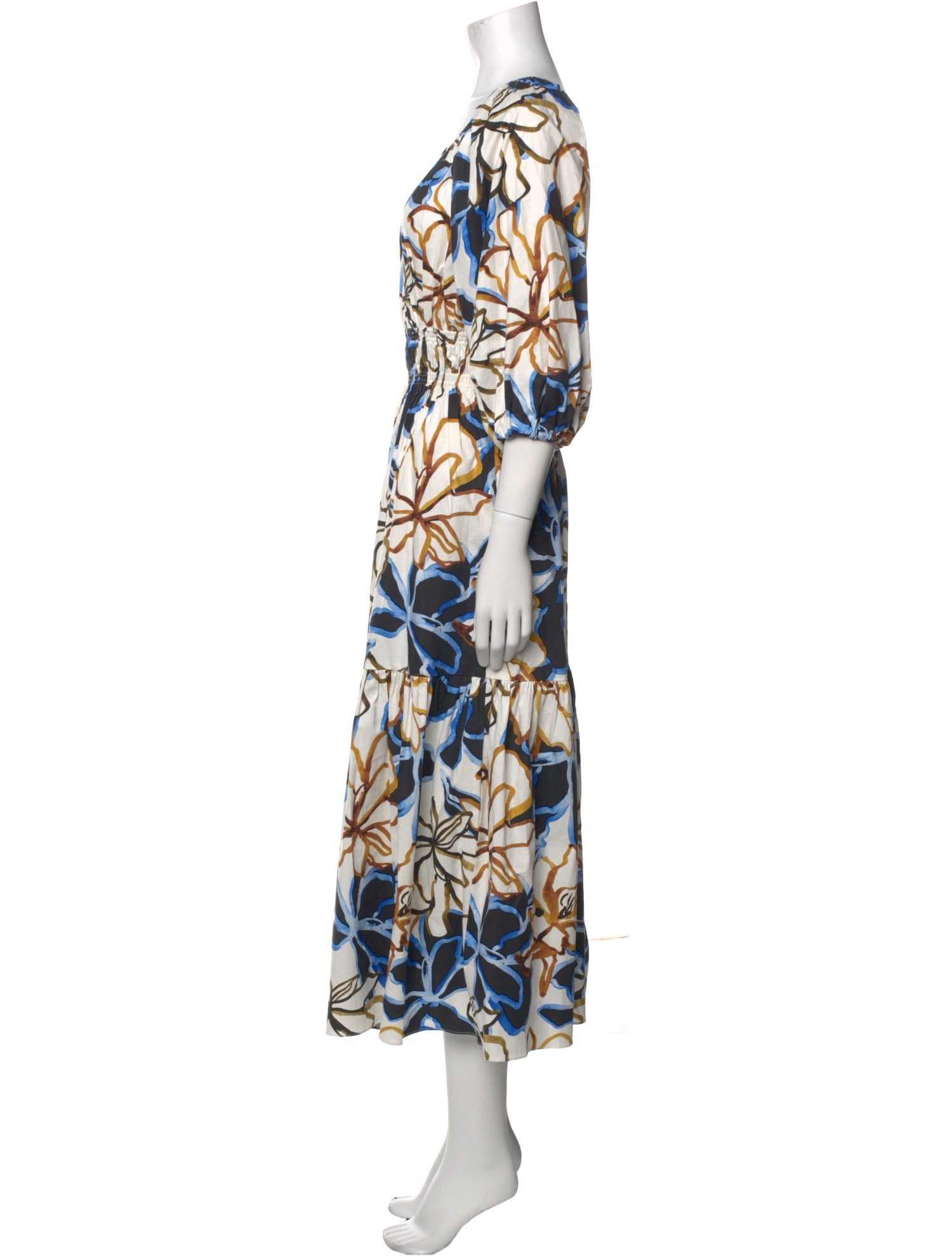 MISA Los Angeles Printed Long Dress
