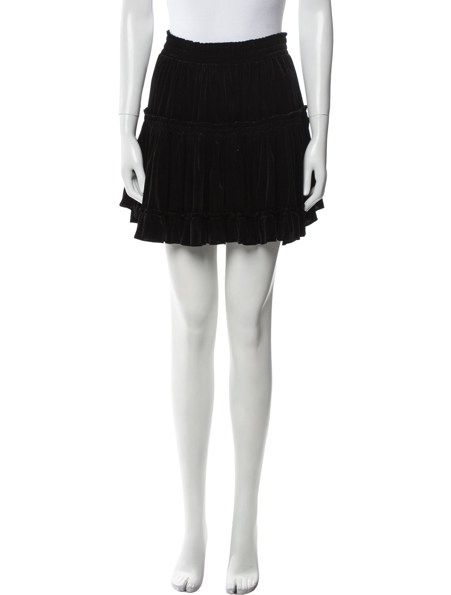 MISA Los Angeles Ruffle Embellishment Mini Skirt w/ Tags