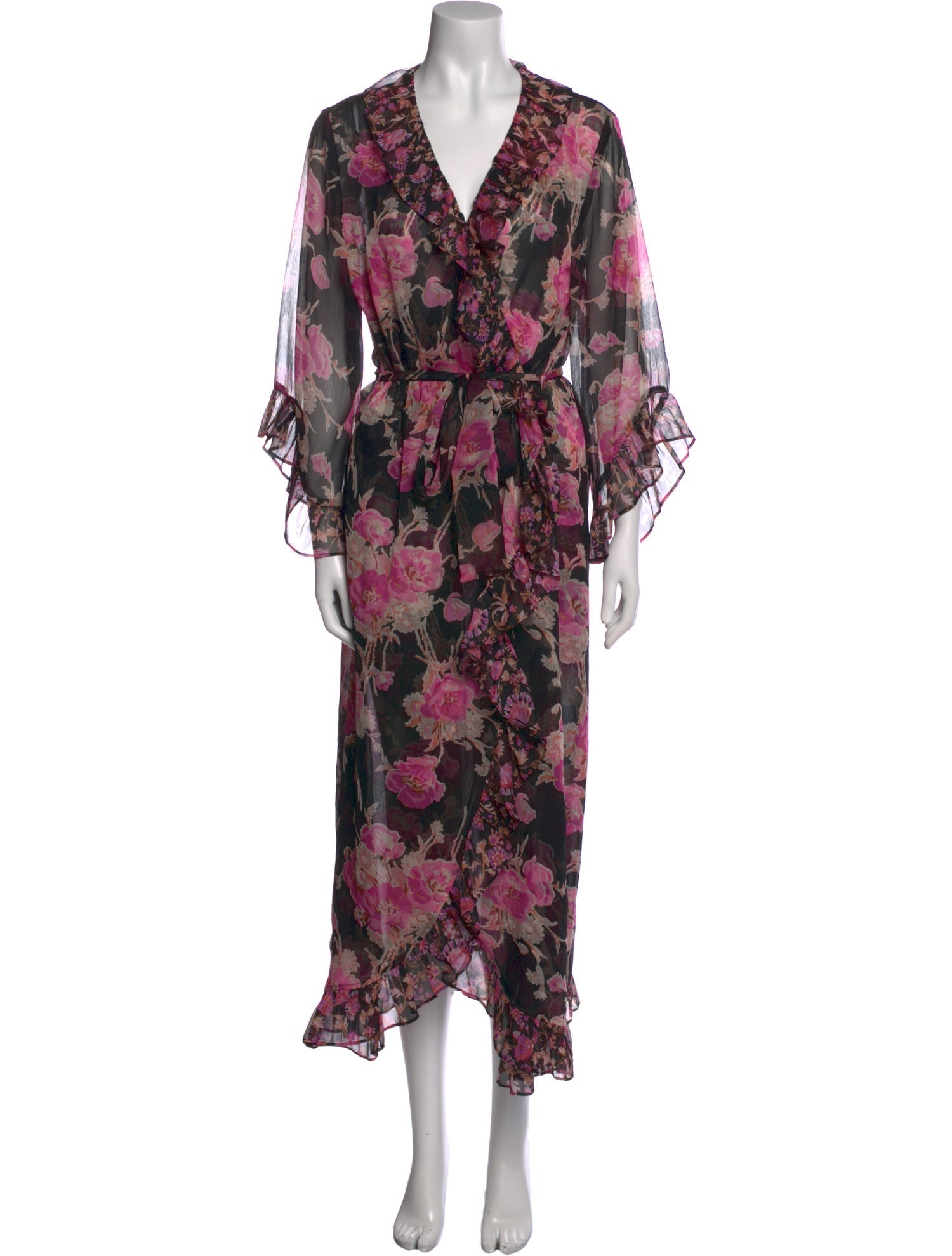 MISA Los Angeles Floral Print Long Dress