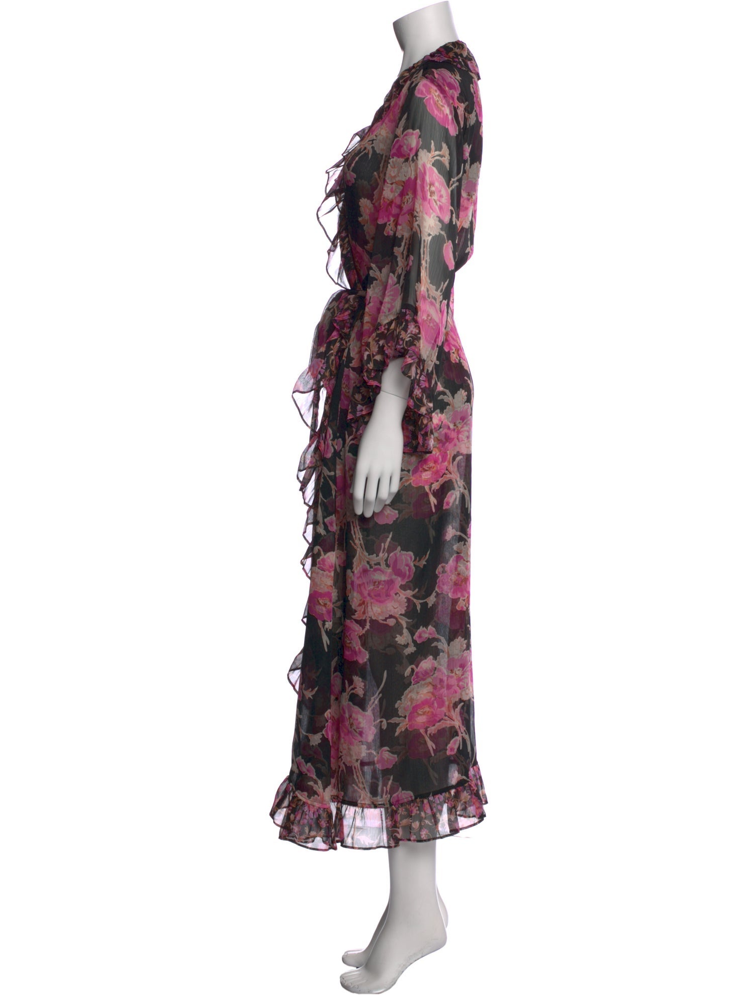 MISA Los Angeles Floral Print Long Dress