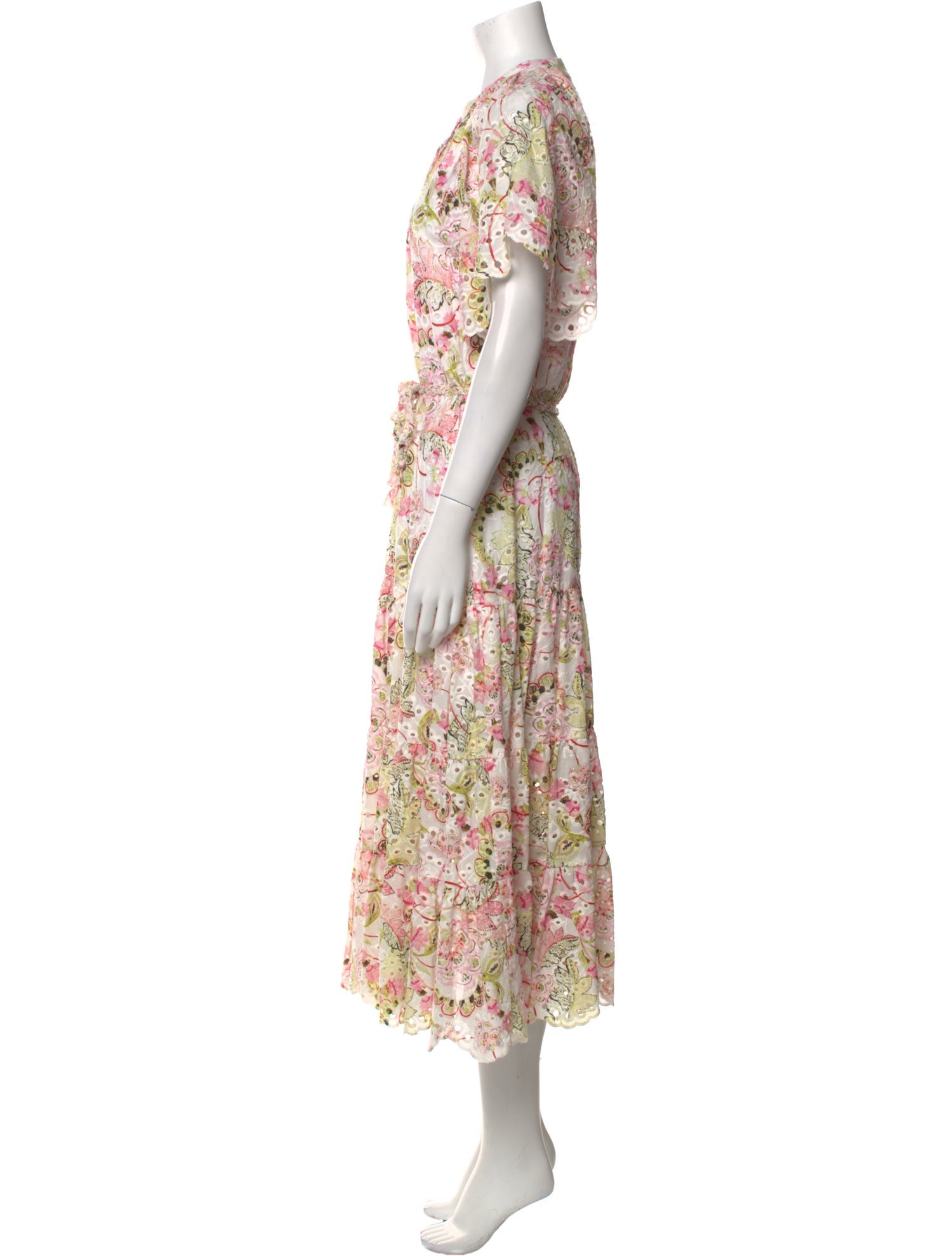 MISA Los Angeles Floral Print Long Dress w/ Tags