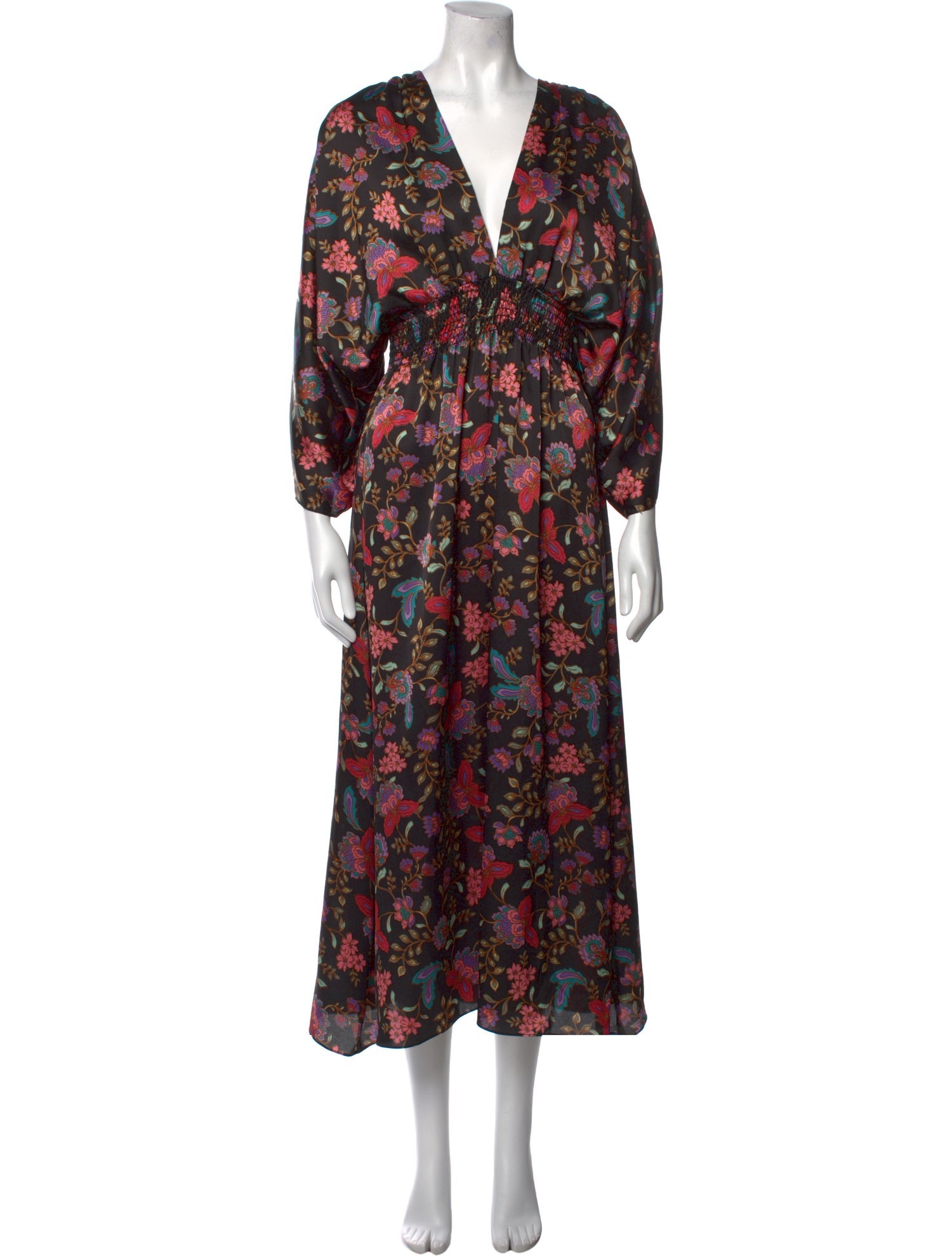 MISA Los Angeles Floral Print Long Dress