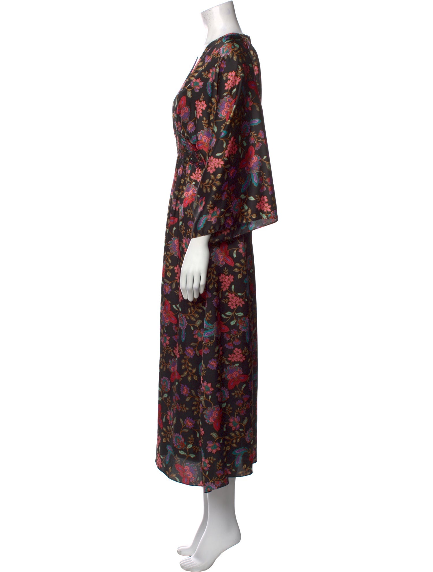 MISA Los Angeles Floral Print Long Dress