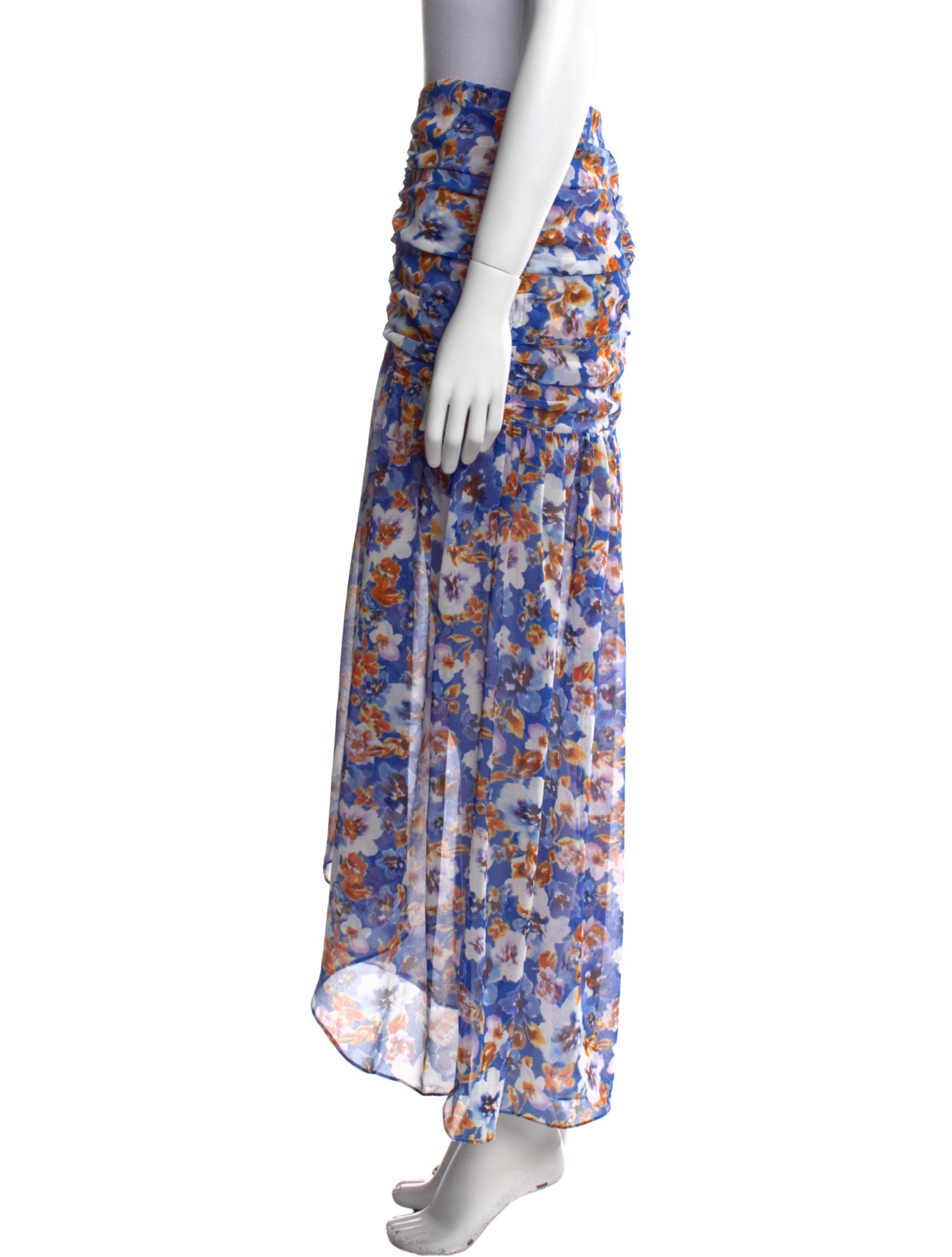 MISA Los Angeles Floral Print Midi Length Skirt w/ Tags