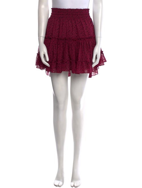 MISA Los Angeles Polka Dot Print Mini Skirt