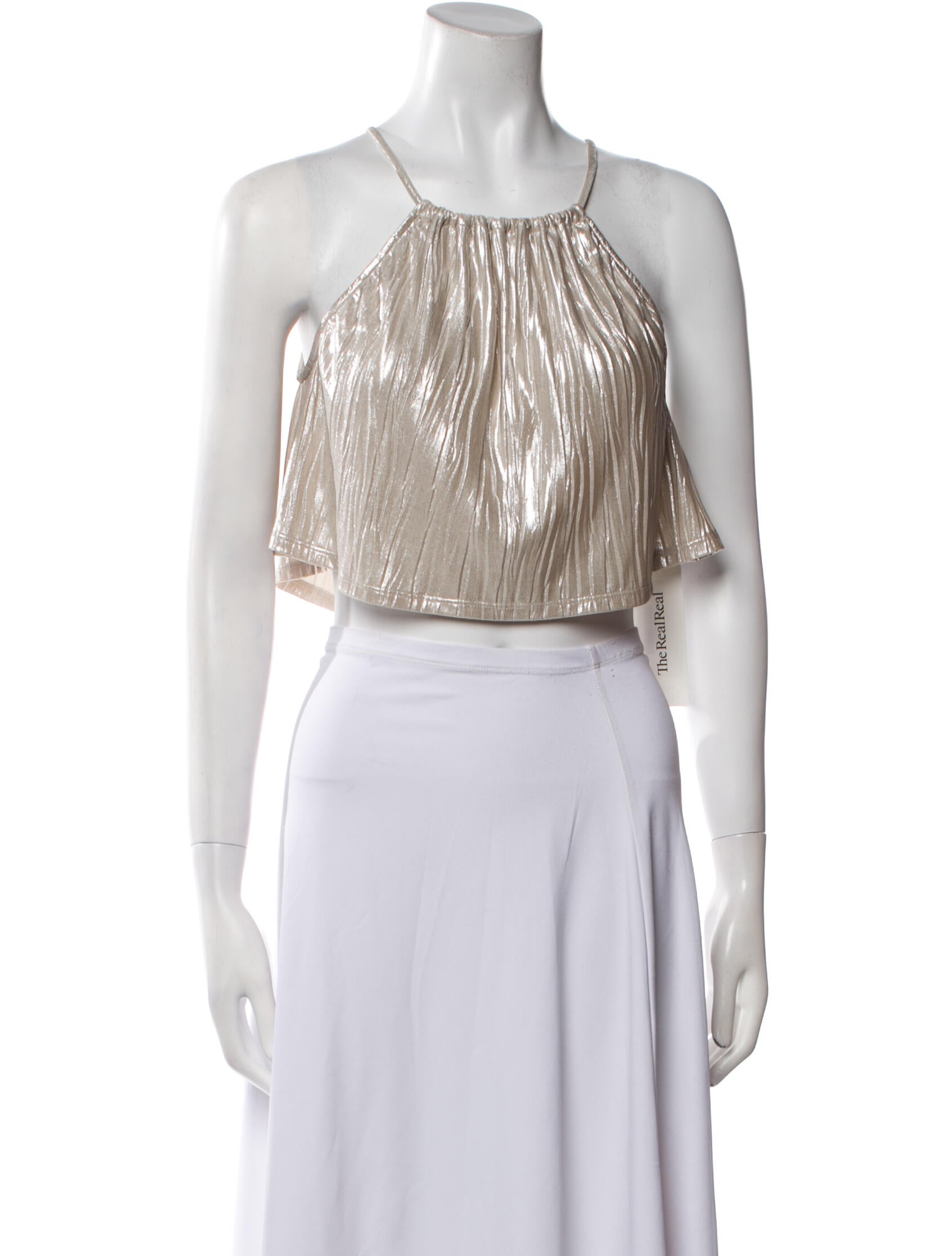 MISA Los Angeles Scoop Neck Sleeveless Crop Top w/ Tags