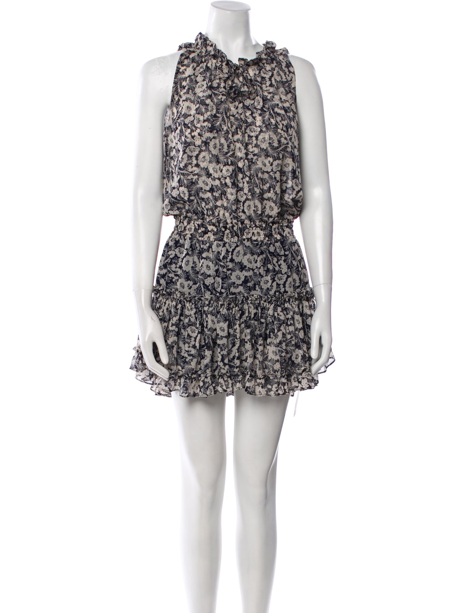 MISA Los Angeles Floral Print Mini Dress