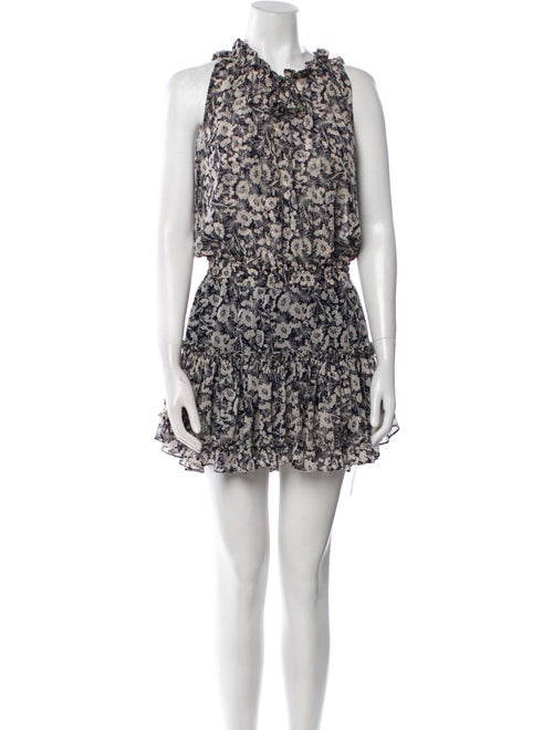 MISA Los Angeles Floral Print Mini Dress