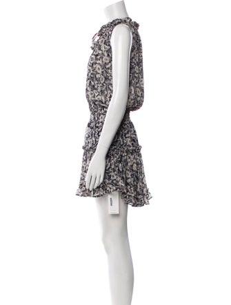 MISA Los Angeles Floral Print Mini Dress