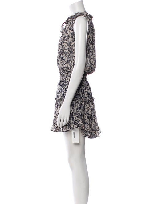 MISA Los Angeles Floral Print Mini Dress