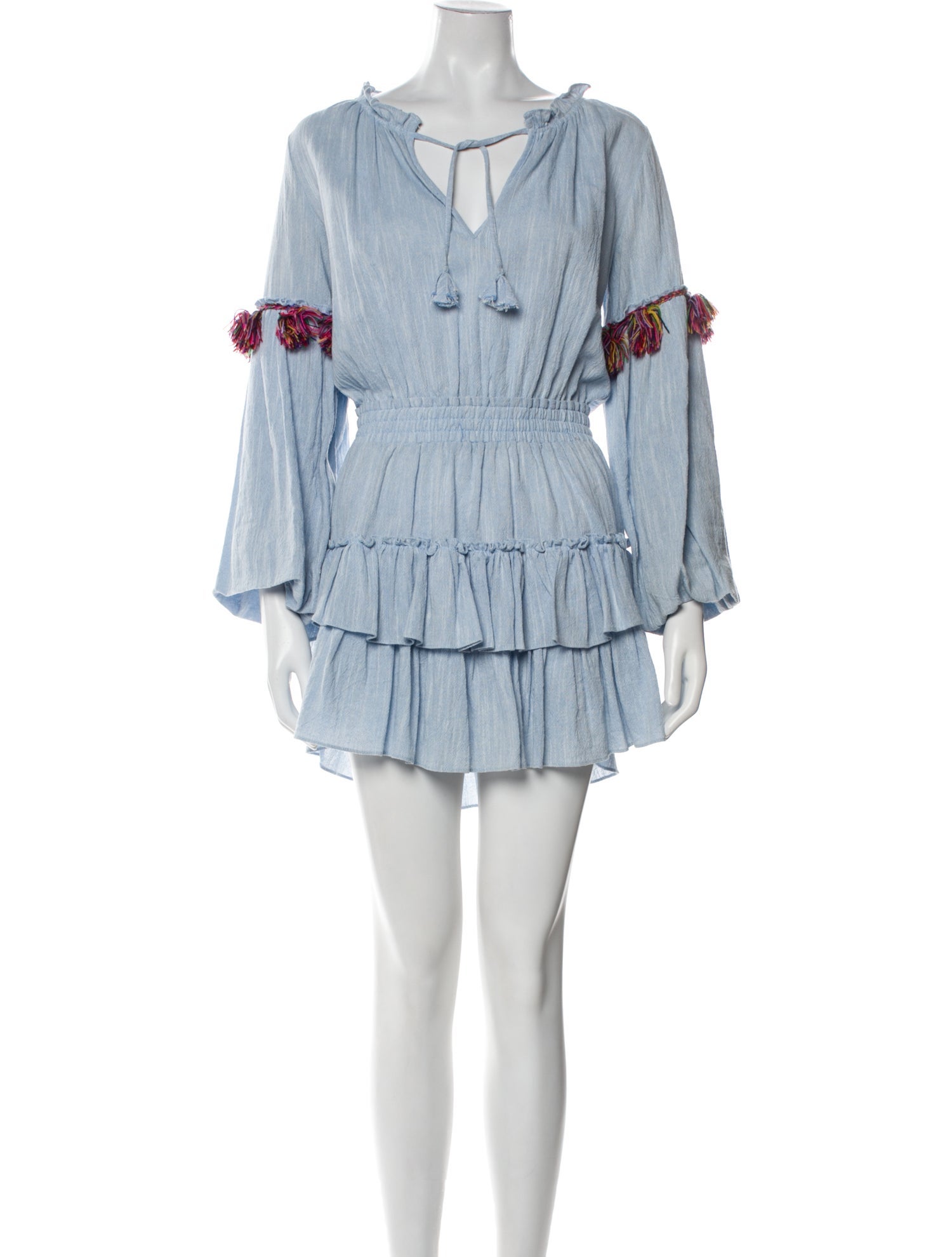 MISA Los Angeles V-Neck Mini Dress