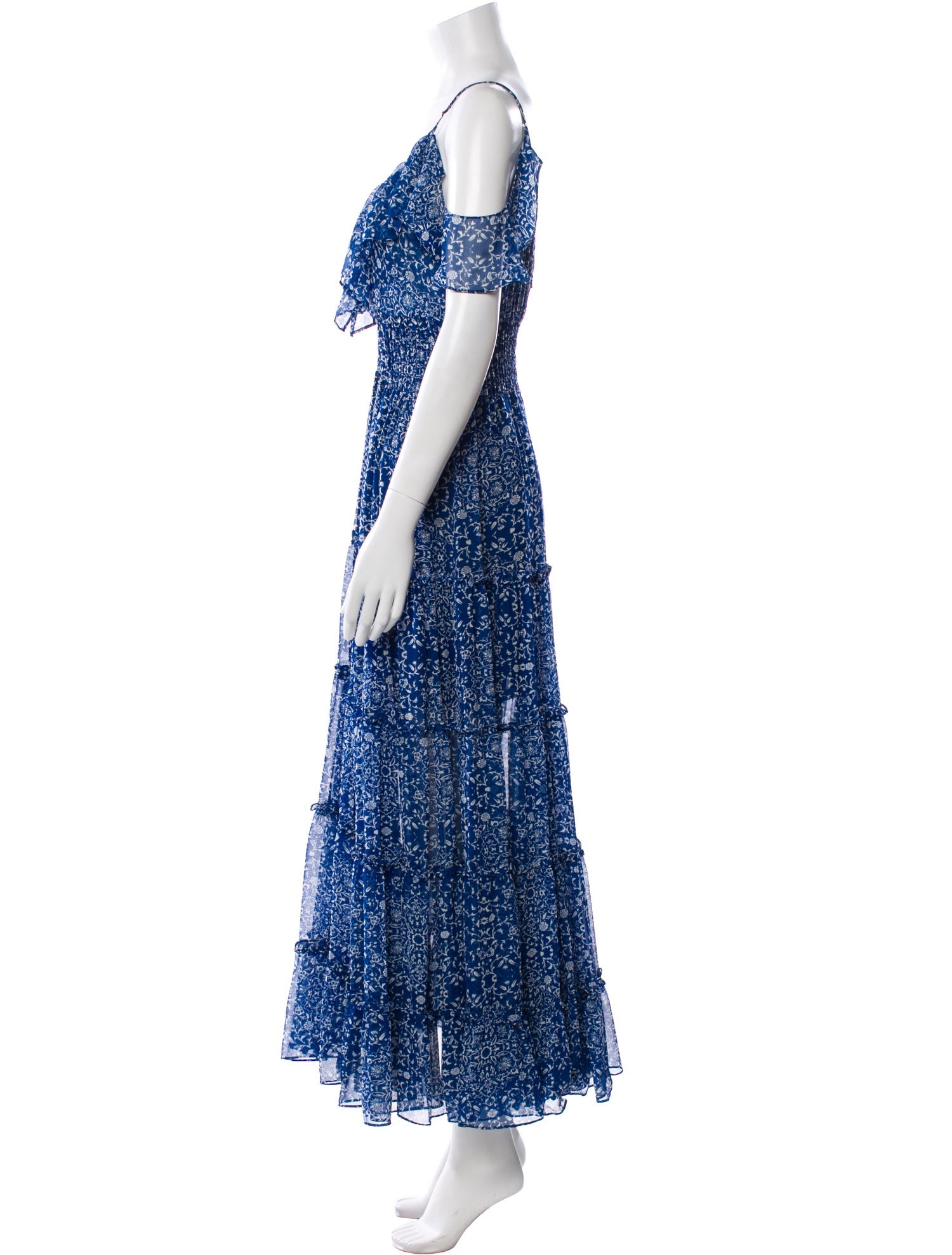 MISA Los Angeles Floral Print Long Dress