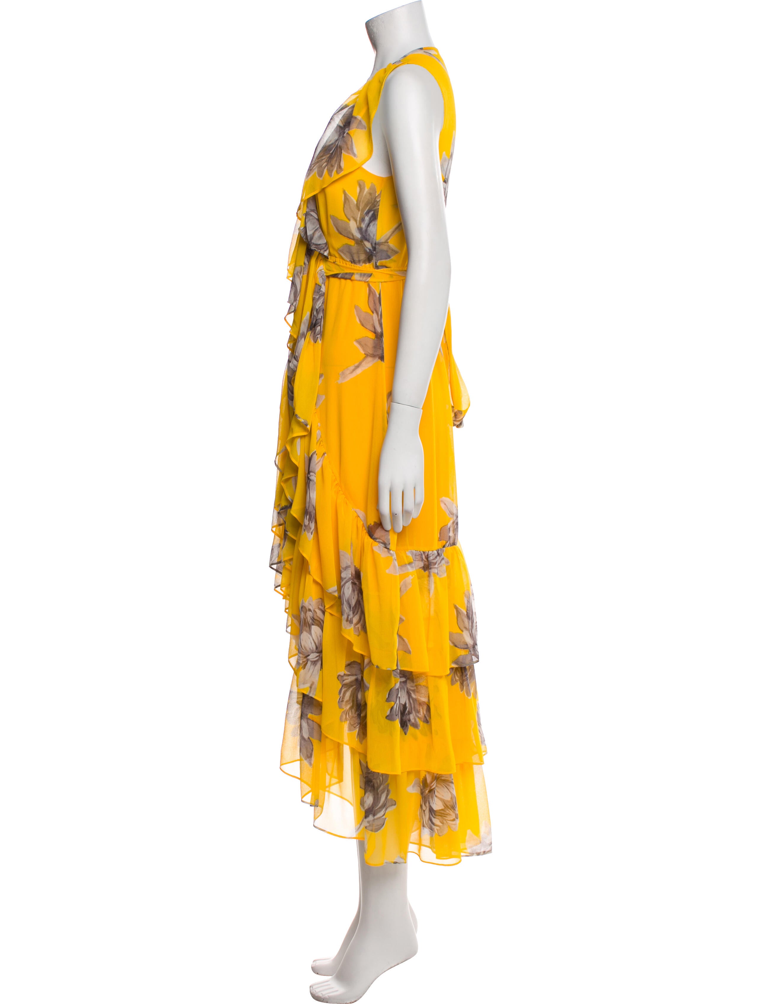 MISA Los Angeles Floral Print Long Dress w/ Tags
