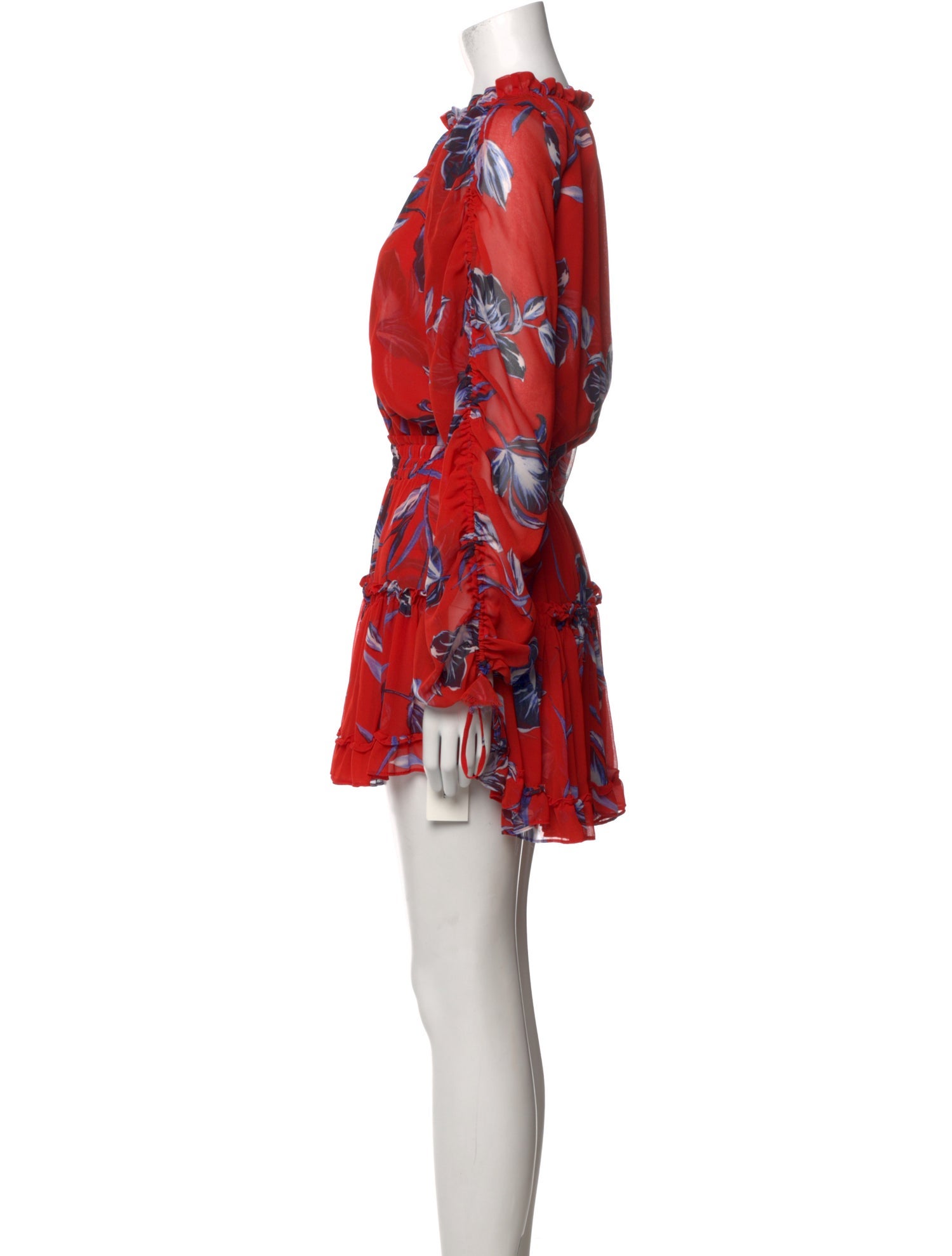 MISA Los Angeles Floral Print Mini Dress