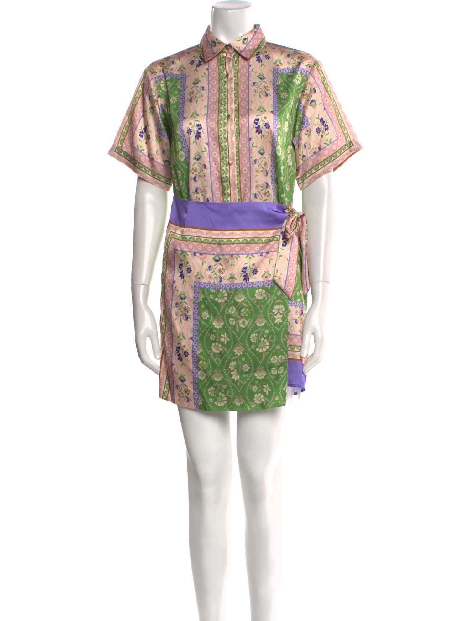 MISA Los Angeles Floral Print Mini Dress