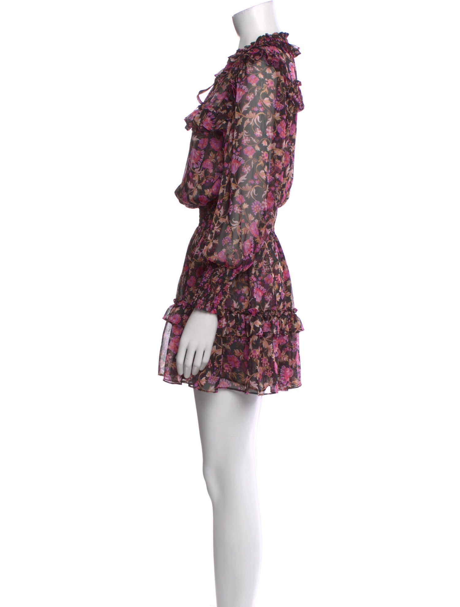 MISA Los Angeles Floral Print Mini Dress