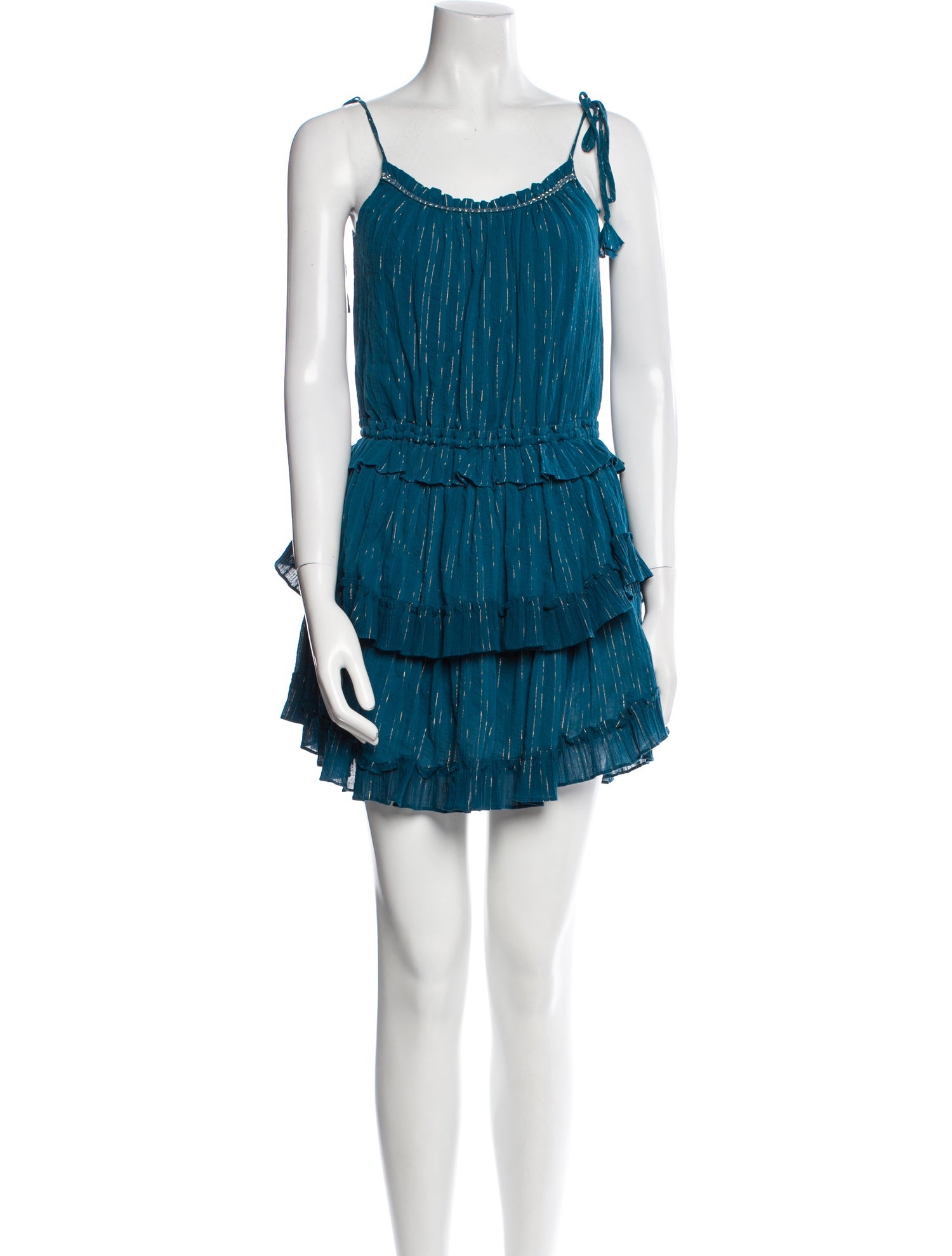 MISA Los Angeles Scoop Neck Mini Dress