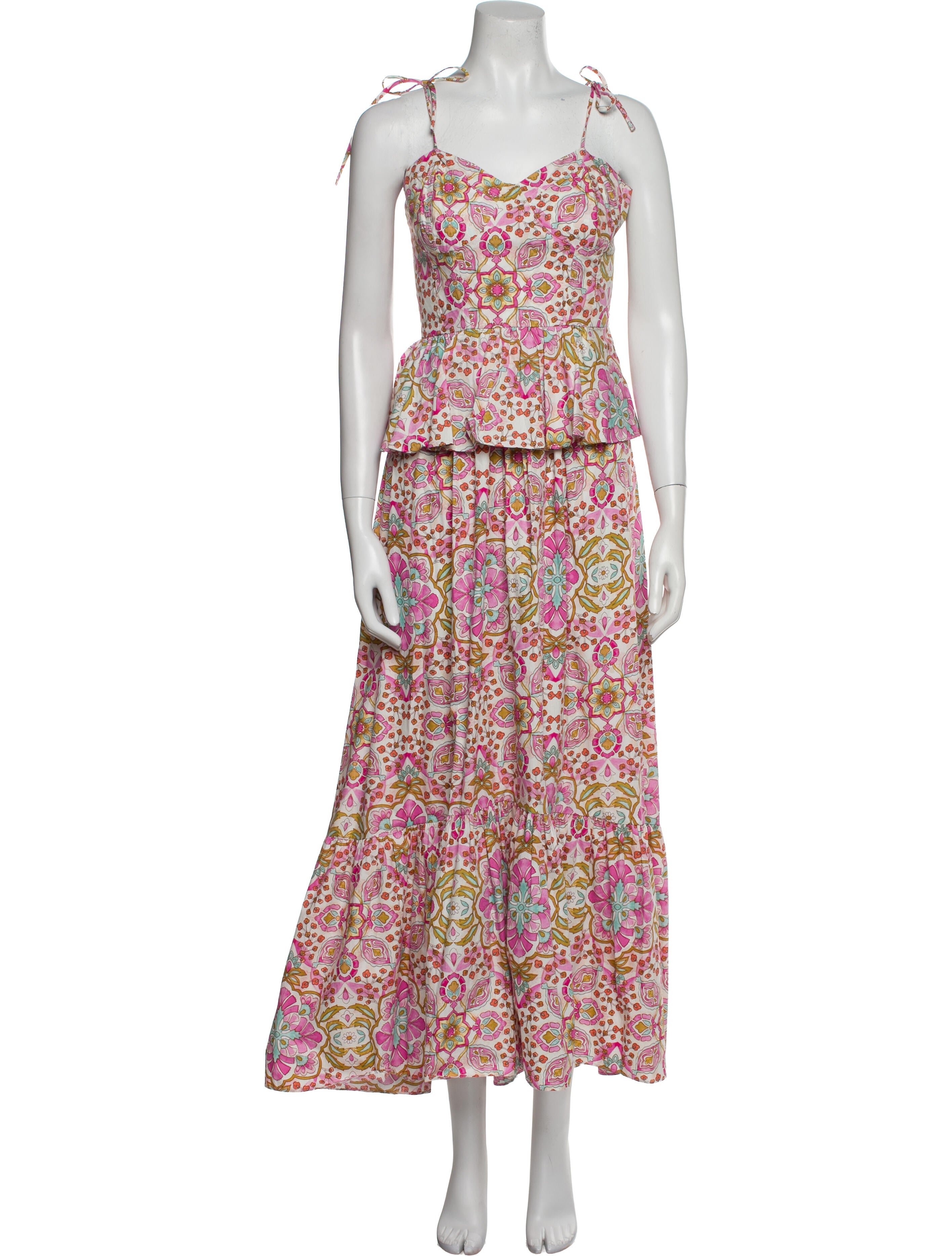 MISA Los Angeles Floral Print Long Dress