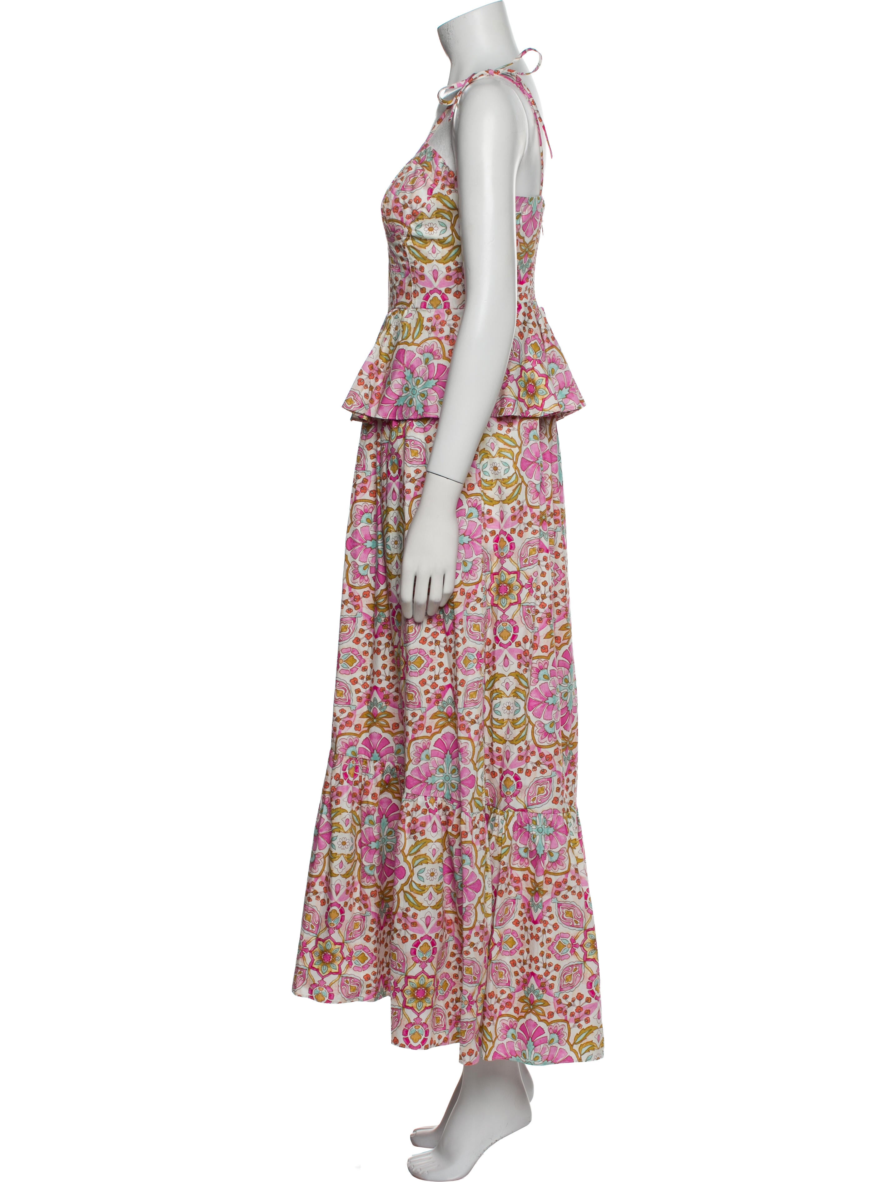 MISA Los Angeles Floral Print Long Dress